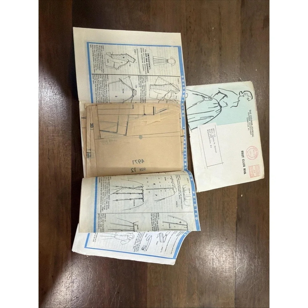 Vintage 1960's Women's Mail order Dress Pattern #4971